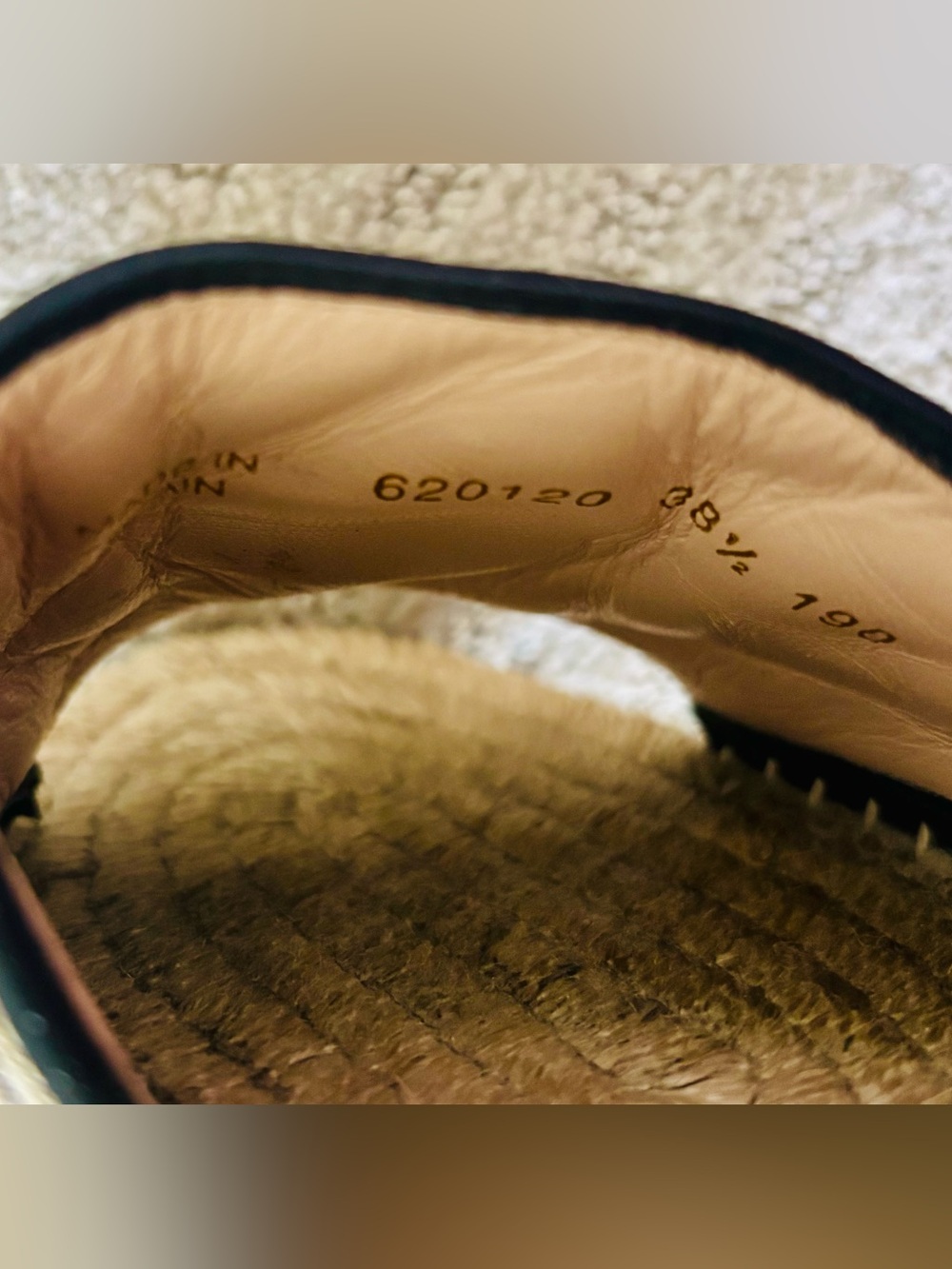 Gucci Pilar Original GG Canvas Espadrille Slide Sandal Sz 38 1/2 Eur - 7 1/2 U.S - Picture 8 of 14